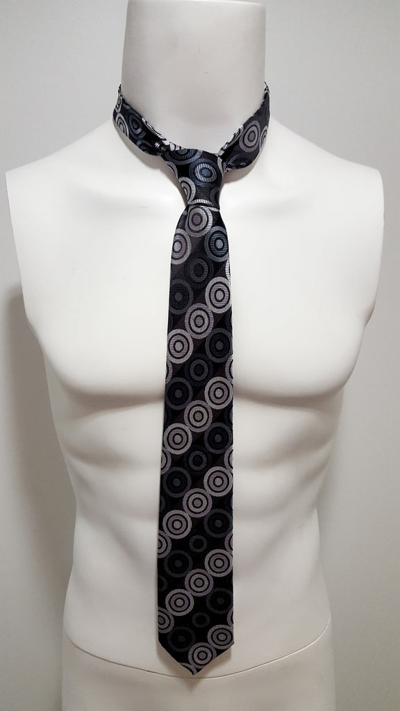 Grey Circles Necktie